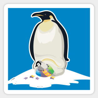 Emperor Penguin Easter Sticker